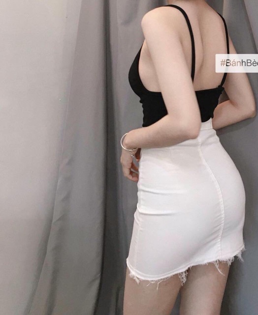 Áo Hai Dây Cổ Yếm Hở Lưng Fom Chuẩn 100% Y Hình ( Có ảnh thật kèm video thật )