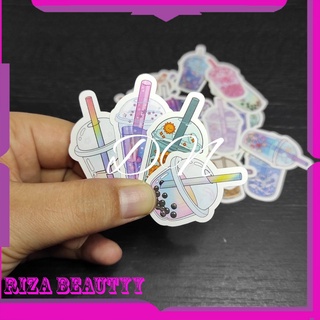 32 Miếng Sticker Dán Trang Trí Mini Hình Boba