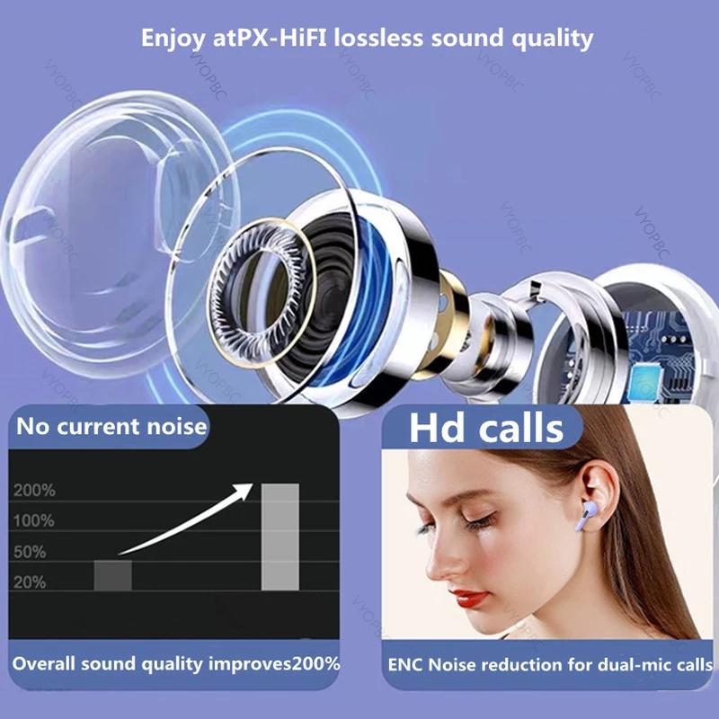 Tai nghe không dây Âm Thanh Siêu Trầm JBL Air Pro 6 TWS