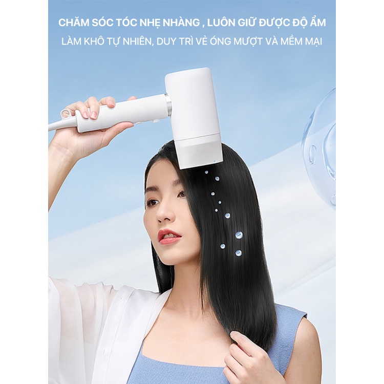 Máy sấy tóc ion âm xiaomi showsee A10-W- công suất lơn 1800w , nhỏ gon