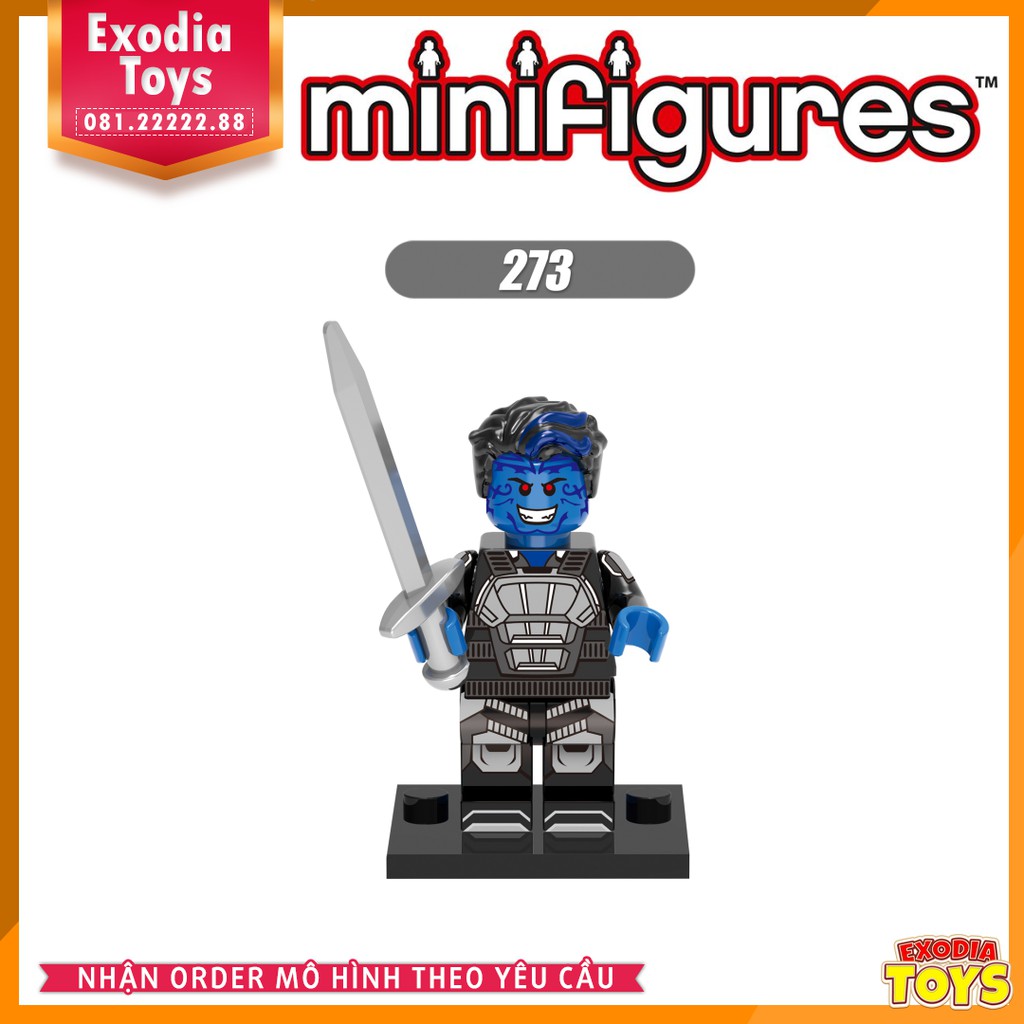 Xếp hình Minifigure Nhân vật siêu anh hùng Dị Nhân X-Men: Apocalypse - Đồ Chơi Lắp Ghép Sáng Tạo - XINH X0115