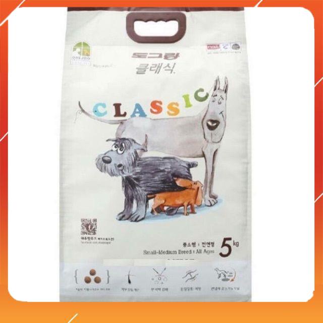 Thức ăn hạt cho chó DOG CLASSIC  túi 5kg | giảm mùi hôi của phân, nguyên liệu cao cấp [SHIP HỎA TỐC]