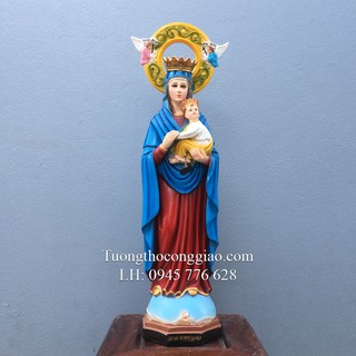 Tượng Đức Mẹ Hằng Cứu Giúp 60cm composiste