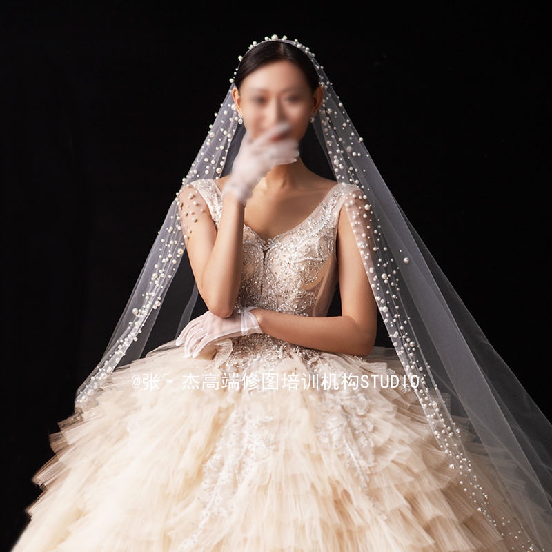 [Aishang Trang Sức Đẹp] Găng Tay Cô Dâu Thời Trang Độc Đáo Phụ Kiện Chụp Ảnh Cưới Phong Cách Hàn Quốc Cổ Tích