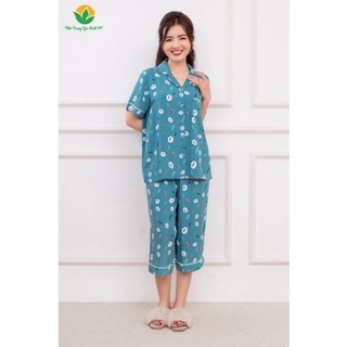 Bộ lanh pizama lửng Việt Thắng