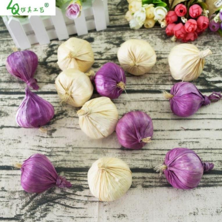 Củ hành tỏi giả trang trí phòng ăn, quán cafe, quán ăn