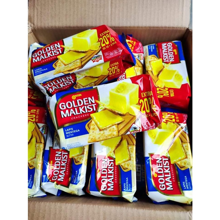 Bánh Crackers Golden Malkist hàng nhập khẩu Indonesia - Siêu ngon - Siêu Giòn