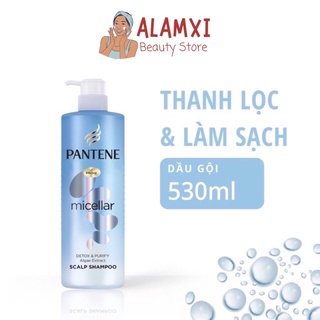 Dầu Gội Pantene Pro-V Micellar Scalp Shampoo Làm Sạch Sâu Chiết Xuất Tảo Biển 530ml