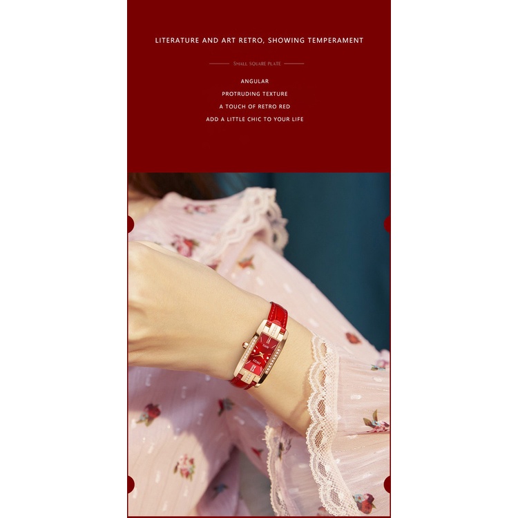 Đồng hồ thời trang nữ Jhui JHU859 kiểu mới dây da mềm êm tay | BigBuy360 - bigbuy360.vn