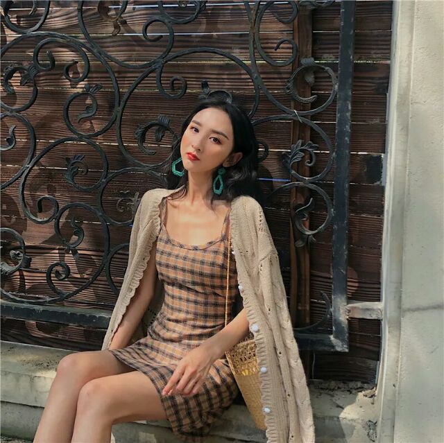 Váy 2 dây kẻ (size S và M) ảnh thật ở cuối | BigBuy360 - bigbuy360.vn