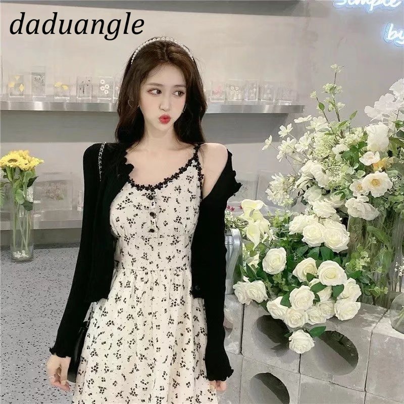 Đầm hoa hai dây Daduhey dáng dài chất mỏng thời trang mới mùa hè 2022 có size lớn cho nữ