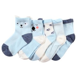 Set 5 đôi tất cao cổ cho bé trai bé gái, tất lưới cao cổ cho bé