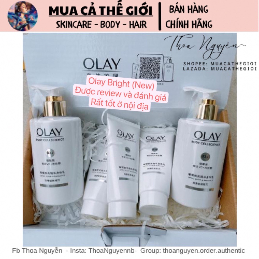 Sữa dưỡng thể OLAY Body Cellscience Super Bright Bottle