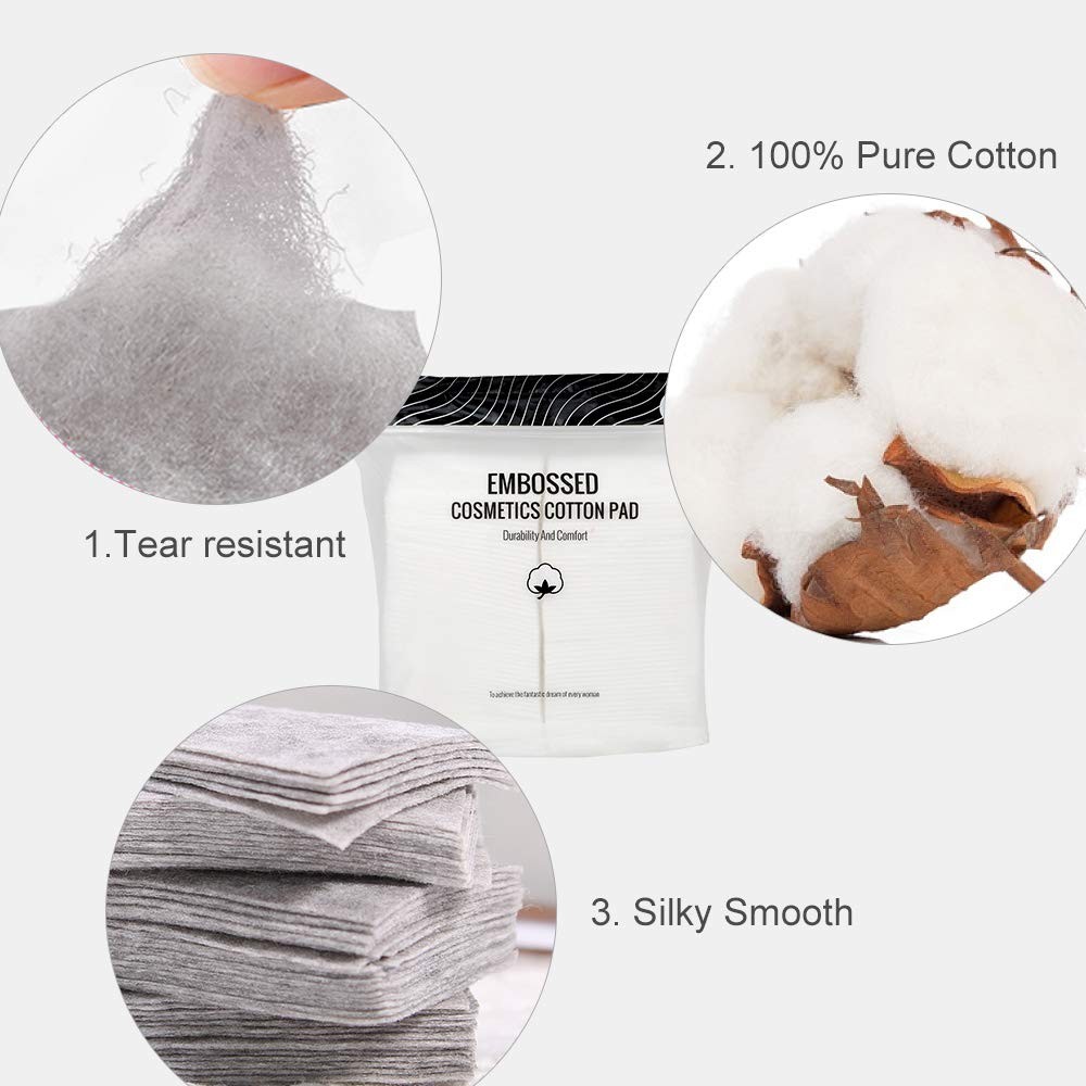 Bông Tẩy Trang Miniso Cotton Pad Charcoal Cleansing 220 pcs