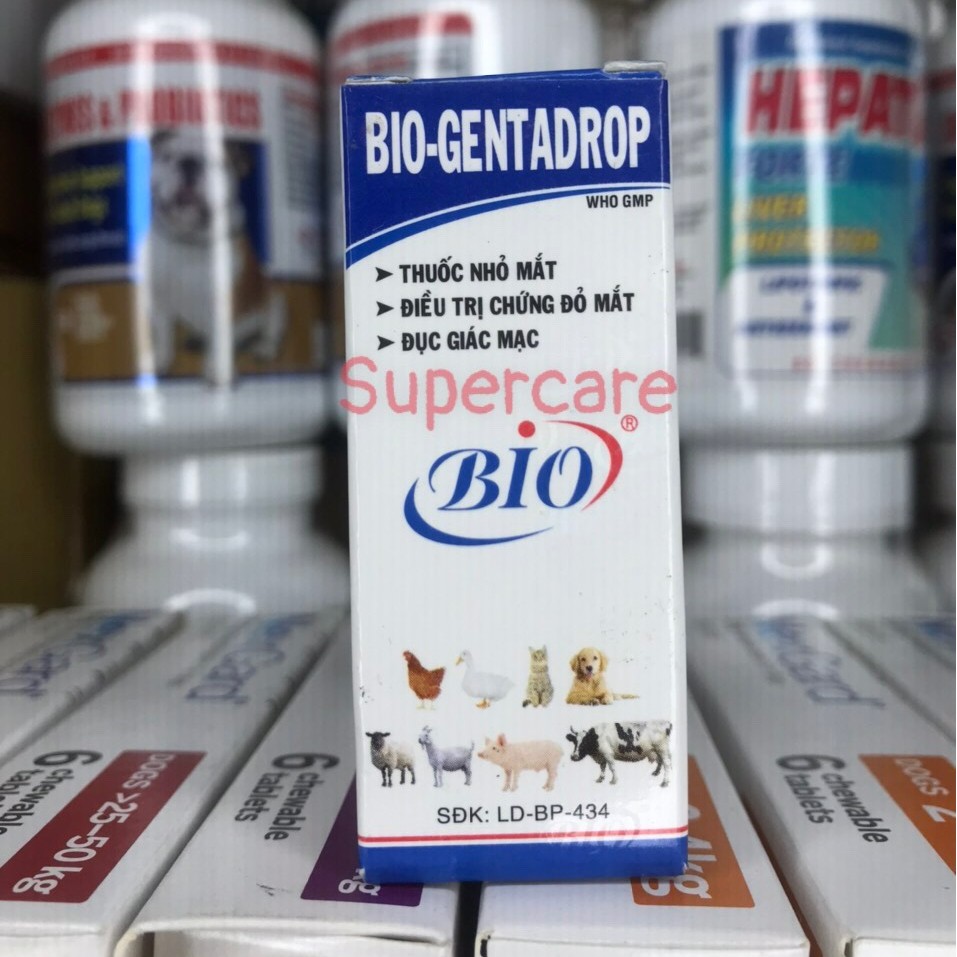 Bio Gentadrop 10ml - Dung Dịch Nhỏ Mắt Chó Mèo
