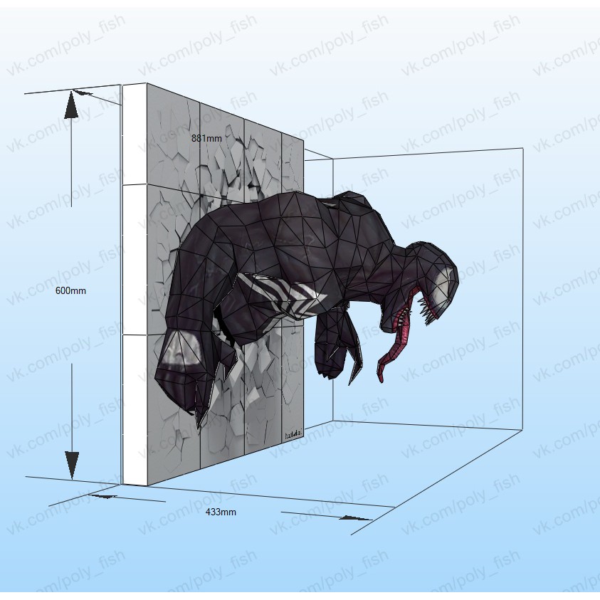 VENOM - Mô hình giấy