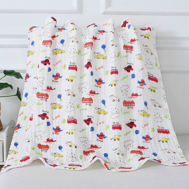 Khăn Tắm Xô sợi Tre Sơ Sinh 6 Lớp