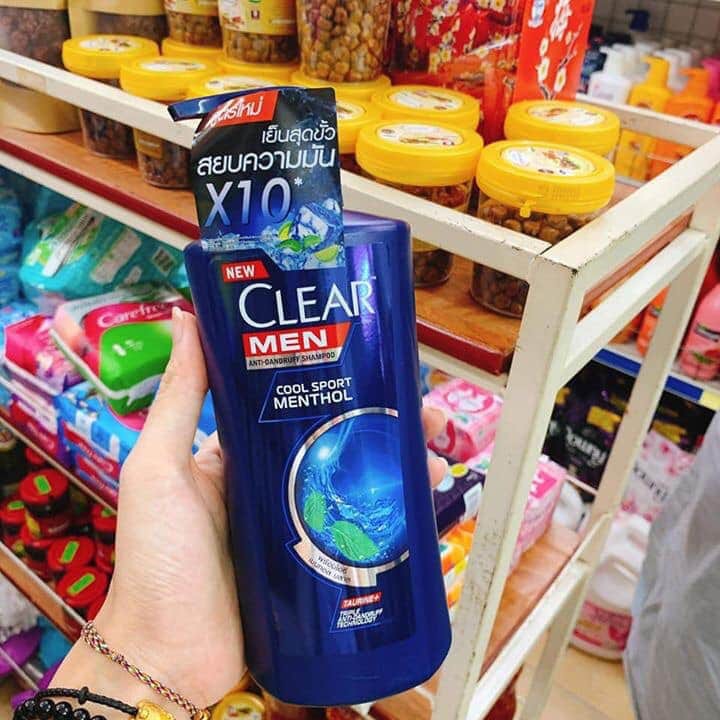 Dầu gội clear men bạc hà nam tính thơm mát 450ml