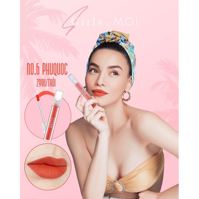 Son Kem Nhung SGirls Summer Son MOI COSMETICS Hồ Ngọc Hà