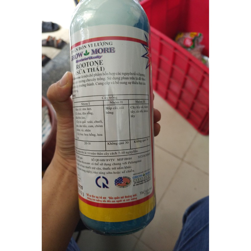 Phân bón vi lượng RX Plant Tonic (Sữa Thái) 725ml - Union Agriculture ThaiLand