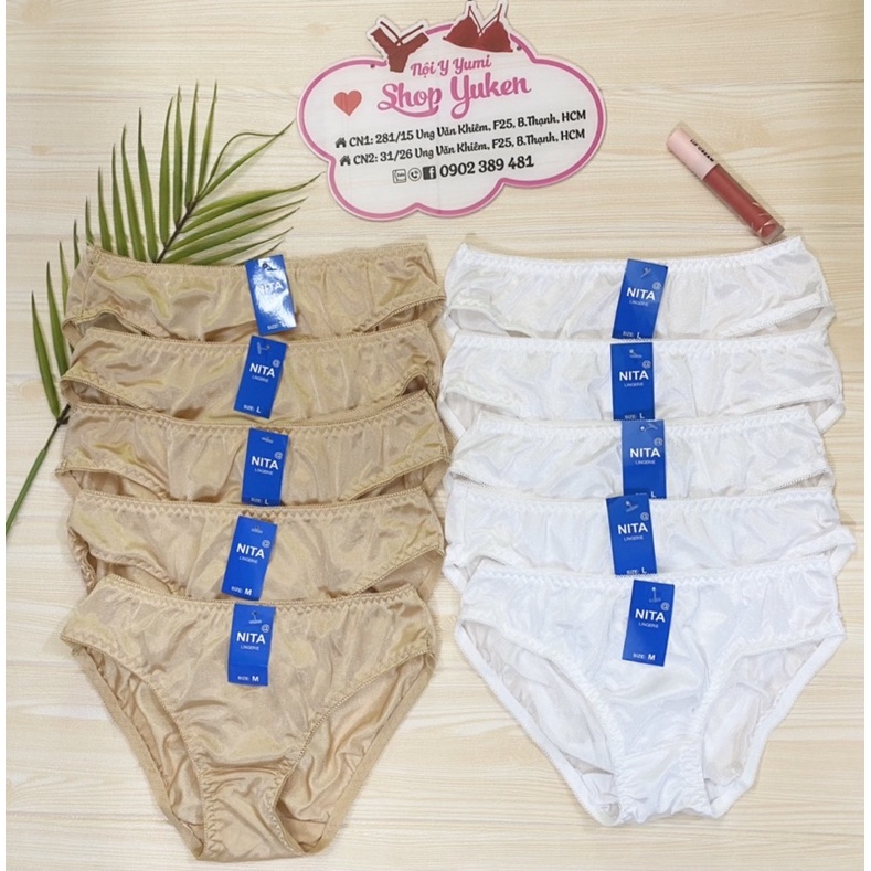Combo 5 quần lót học sinh trơn. quần lót nữ sinh cotton valizer