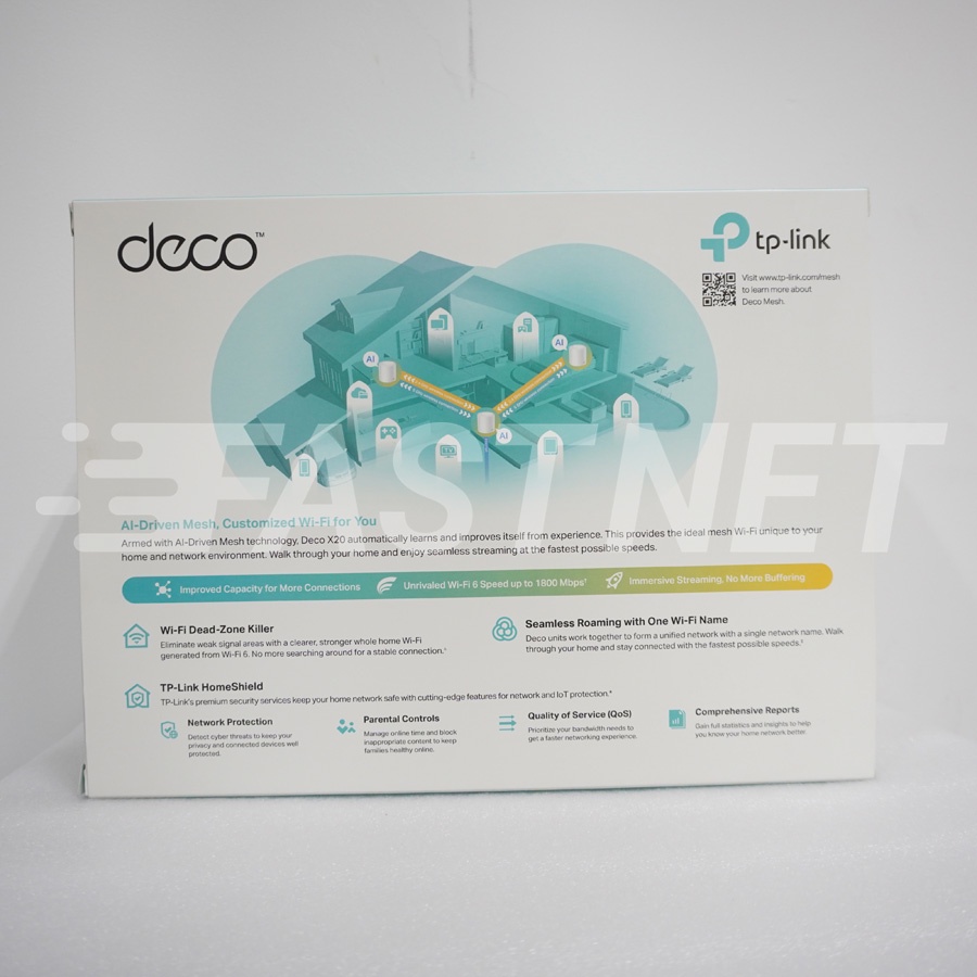 Hệ Thống Wi-Fi Mesh Cho Gia Đình Deco X20 Chuẩn AX1800