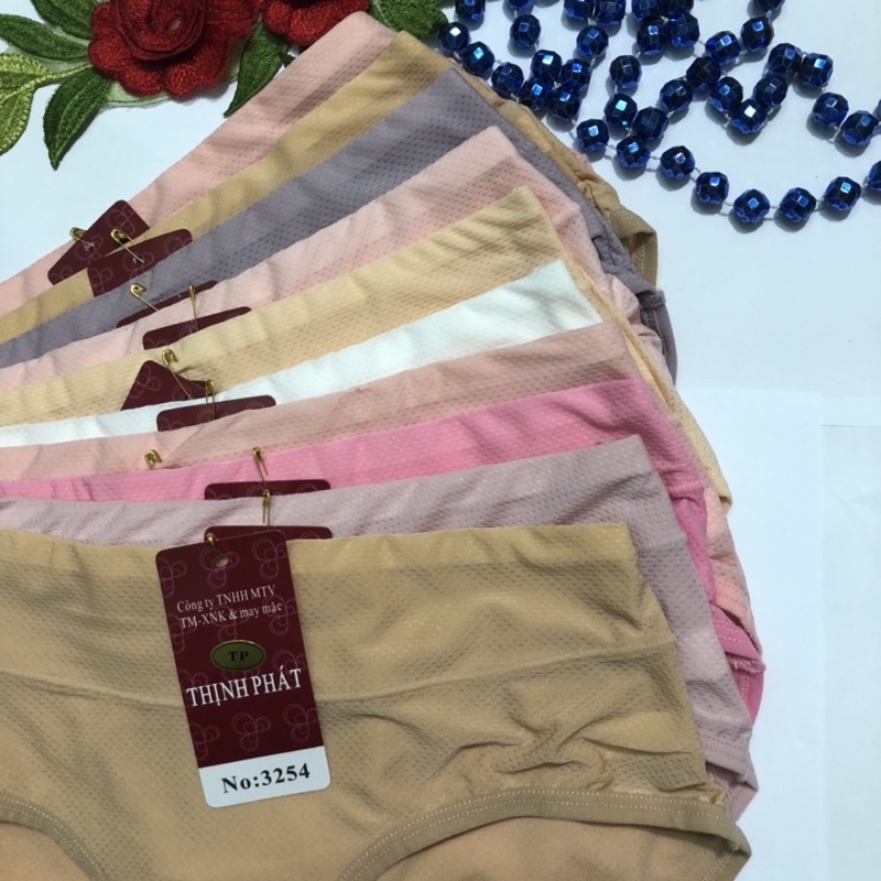 Set 5 Quần lót nữ Thịnh Phát lưng cao thông hơi, quần chíp nữ thun lạnh chất mền đẹp