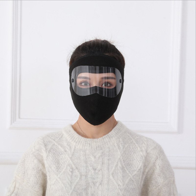 Khẩu trang ninja trùm kín mặt thêm kính bảo vệ mắt chống nắng chống gió bụi nắng hanh mùa đông nam nữ