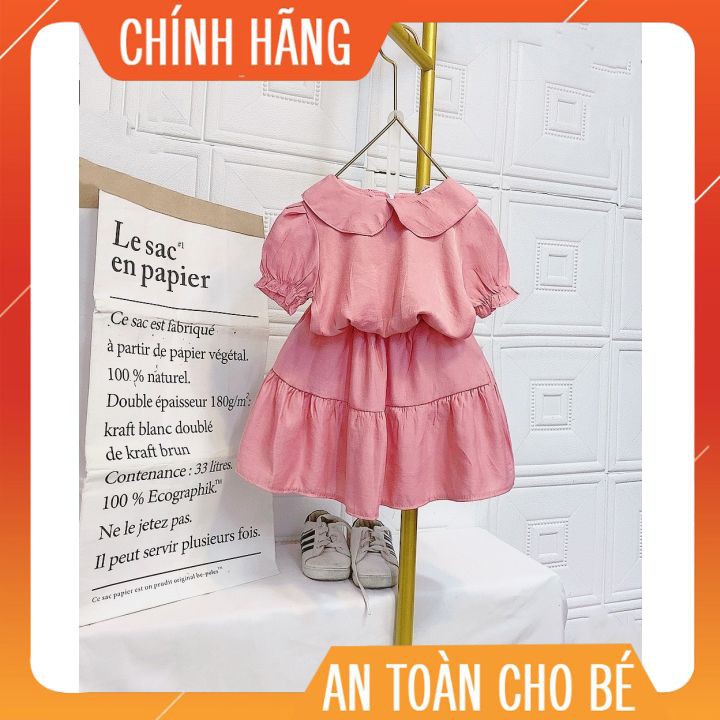 Set áo cổ sen chân váy🍀Hàng Thiết Kế 🍀Thời trang hè 2021 Happy Babies