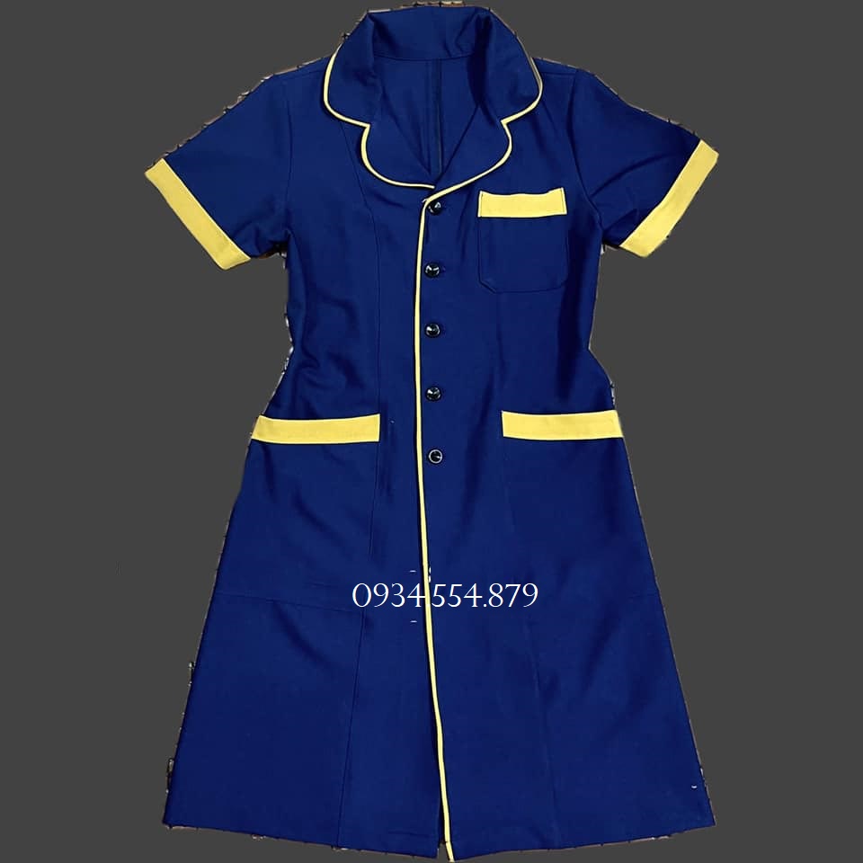 HT4154 - Đồng Phục Áo Blouse Spa, Thẩm Mỹ Viện, Y Tá Điều Dưỡng, Phòng Khám, Bác Sĩ mẫu phối viền đẹp cách điệu | BigBuy360 - bigbuy360.vn