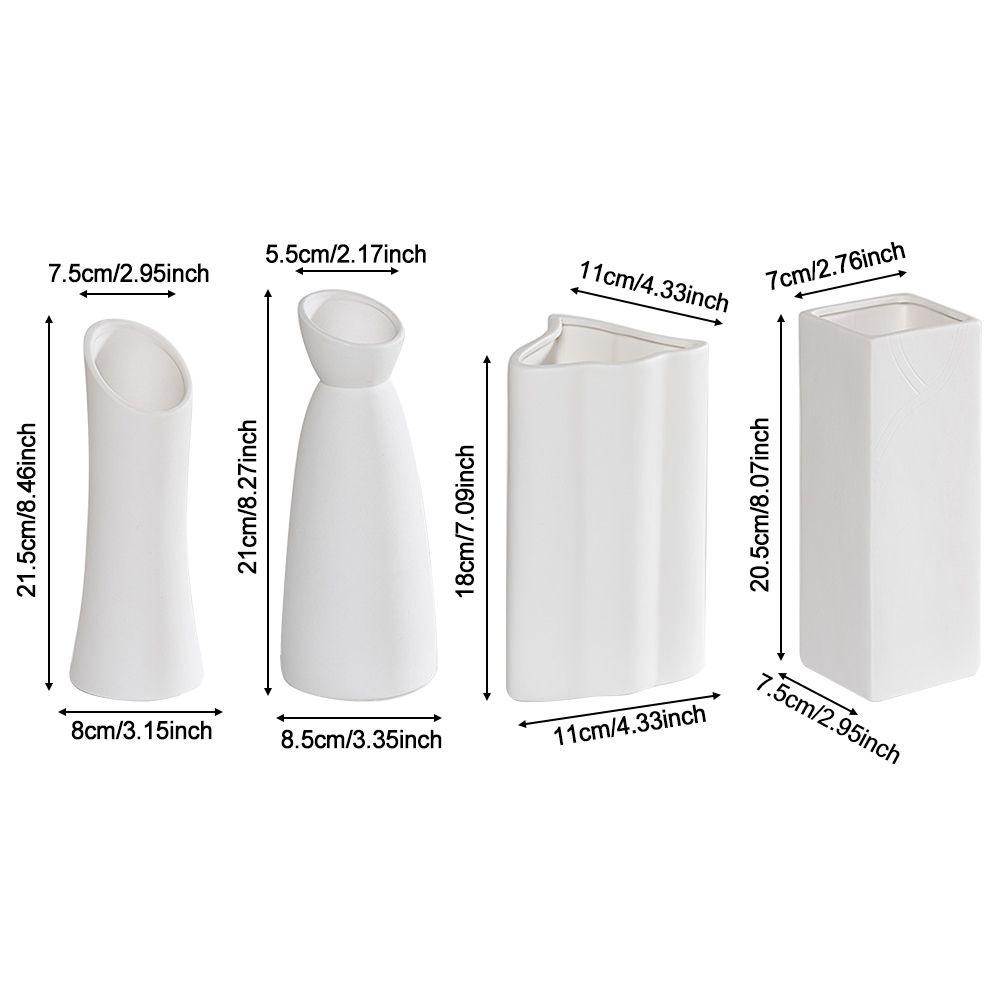 Bình Hoa Sứ Thiết Kế Đơn Giản Dùng Trang Trí Nhà Cửa|Chậu Hoa Thủy Canh Thiết Kế Dễ Thương Chuyên Dùng