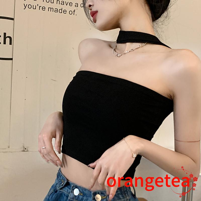 Áo Cổ Yếm Màu Sắc Trơn Thời Trang Nữ Tính