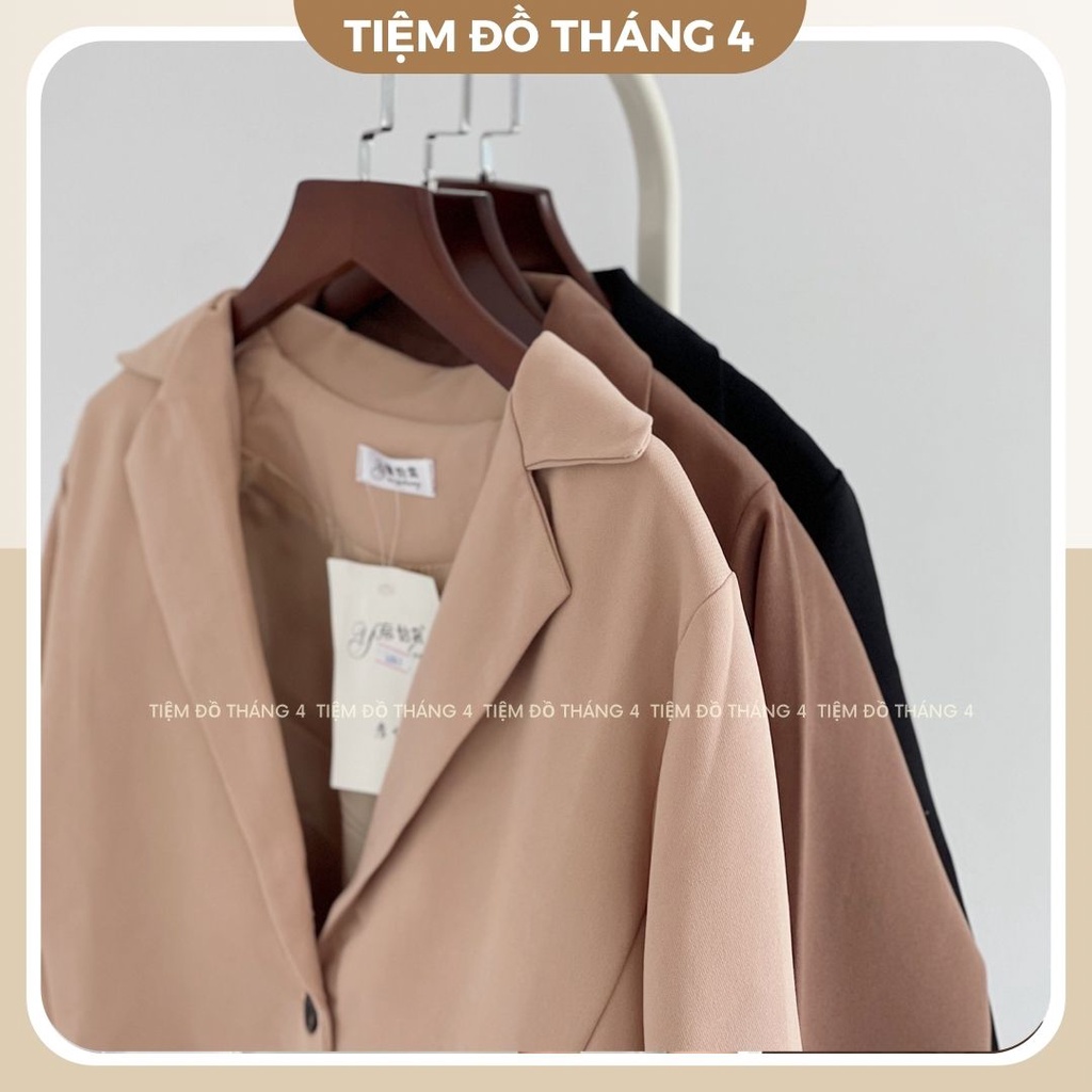 Áo Khoác Blazer Nữ 2 Lớp Vải Tuyết Mưa TIỆM ĐỒ THÁNG 4 VEST BLAZER