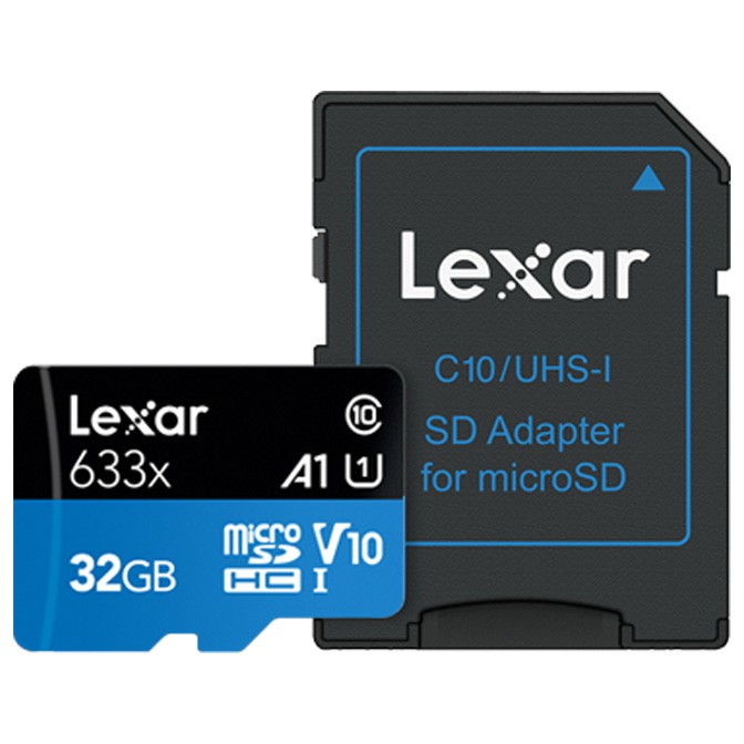 Thẻ Nhớ Lexar Micro SDXC 633X 32G và 64G (95MB/s) (Có SD Adapter) - Hàng Chính Hãng | BigBuy360 - bigbuy360.vn