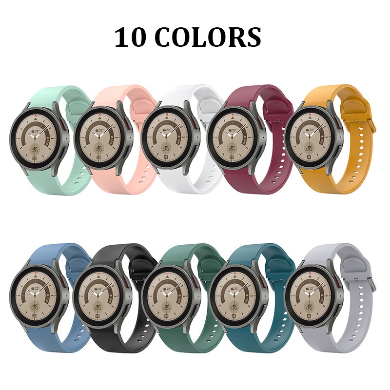 Dây Đeo Silicone Thể Thao Cho Đồng Hồ Thông Minh Samsung Galaxy Watch 5 / 4 44mm 40mm / 5 Pro 4 Classic 46mm 42mm