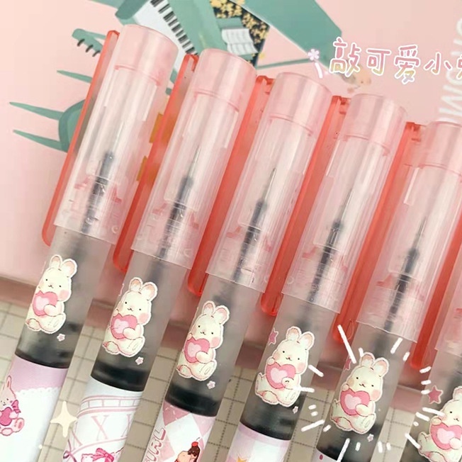 Bút mực gel ngòi 0.5mm in họa tiết hoạt hình dễ thương tiện dụng