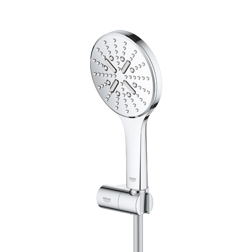 Bộ Tay Sen 3 Chế Độ Kèm Gác Sen Gắn Tường GROHE RAINSHOWER SMARTACTIVE 130 - 26580000