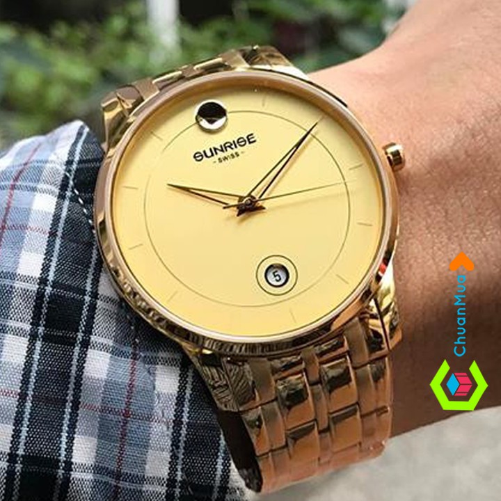 Đồng hồ Nam SUNRISE 1138SB Sapphire Hàng Chính Hãng DHA561