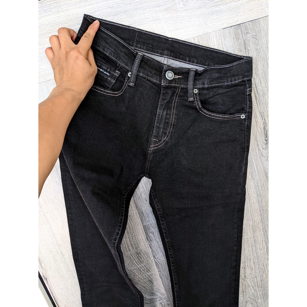 Quần jeans ck chất co gian ống đứng
