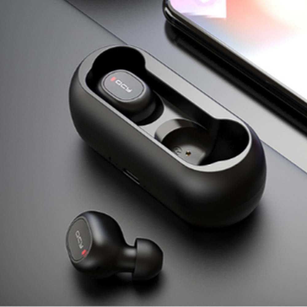 【Convience】QCY T1 TWS Bluetooth Earphones Wireless Sport HiFi In-Ear Stereo Headphone