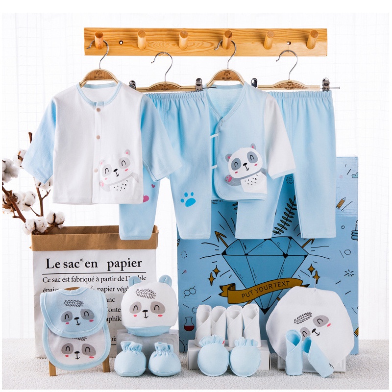 Set Đồ Cotton Chất Lượng Cao Cho Bé Sơ Sinh 0-6 Tháng Tuổi