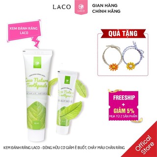 Kem Đánh Răng Hữu Cơ LACO Bảo Vệ Men Răng, Giảm ê buốt, Vị Ngọt Thơm Mát