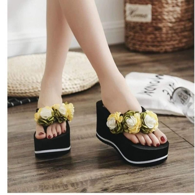 Dép kẹp lượn sóng quai bông 10f