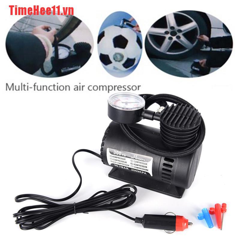 【TimeHee11】300PSI 12V Portable Mini Air Compressor Auto Car ElectricTire Air