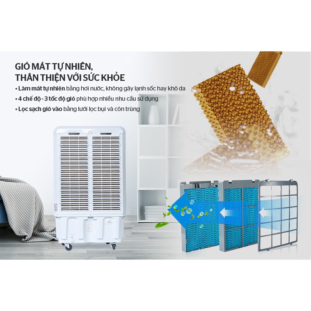 {FREESHIP} QUẠT ĐIỀU HÒA- MÁY LÀM MÁT KHÔNG KHÍ SUNHOUSE SHD7772