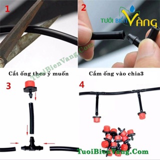 Bộ tưới nhỏ giọt 20 béc điều chỉnh được lưu lượng