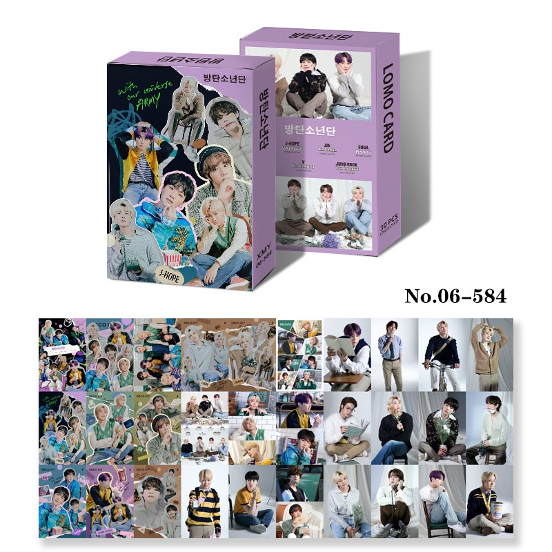 Hộp 30 Thẻ Ảnh LOMO Card Nhóm Nhạc BTS 7 FATES CHAKHO GQ