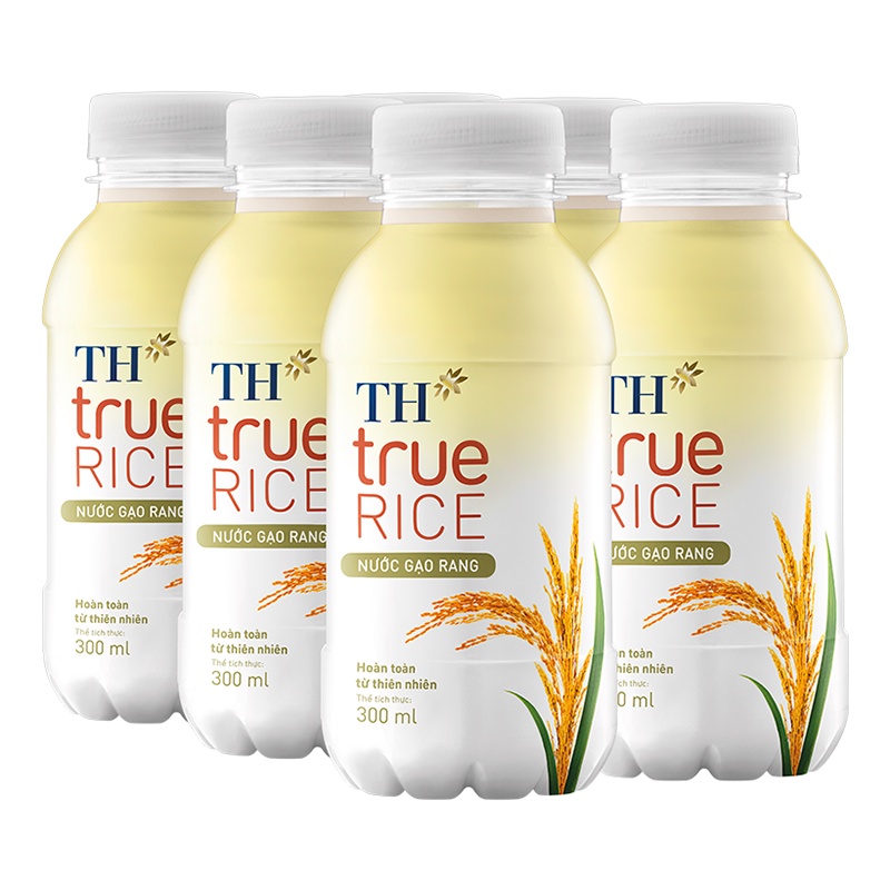 CHAI NƯỚC GẠO RANG/ NƯỚC GẠO LỨT ĐỎ TH TRUE RICE 300ML