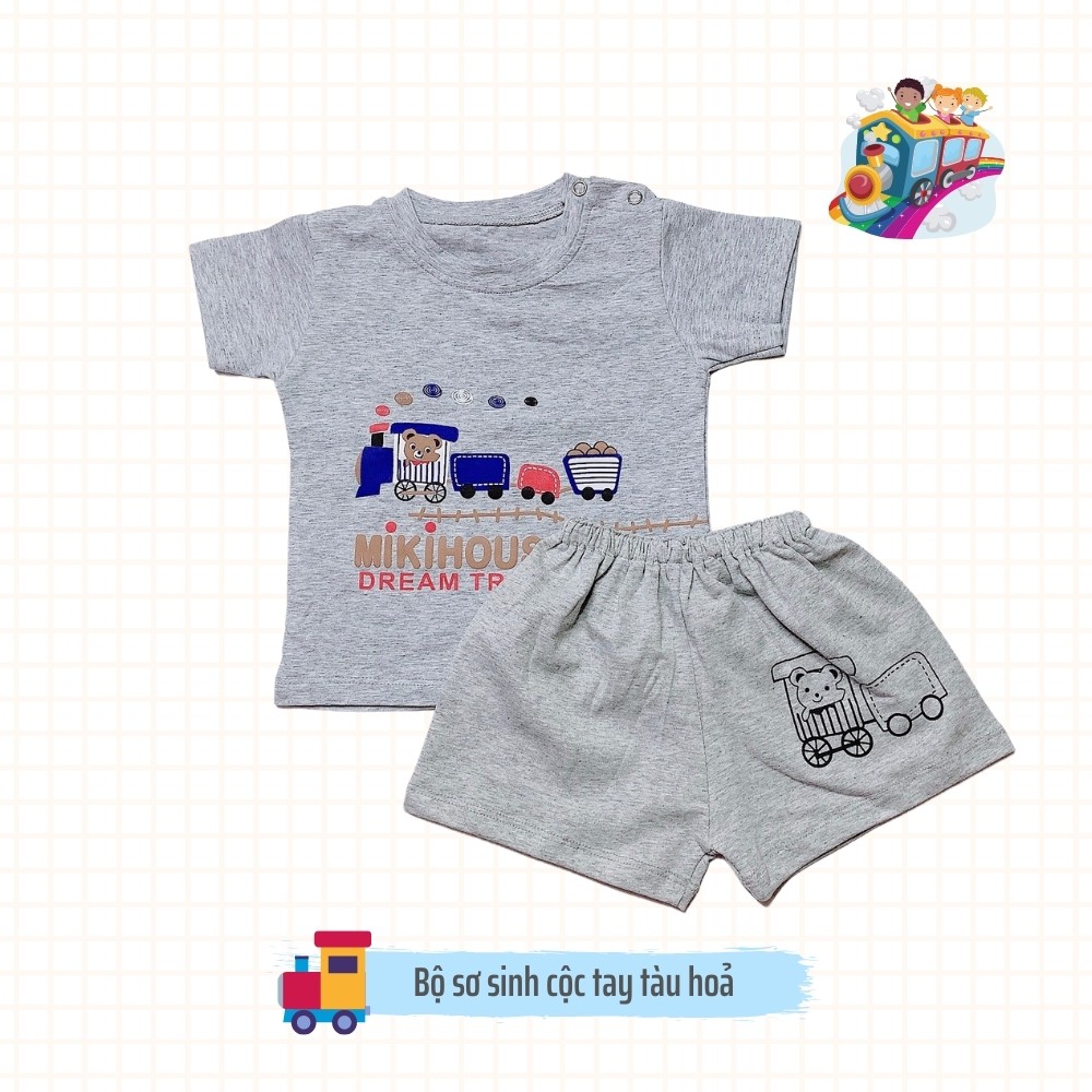 Đồ sơ sinh bộ sơ sinh bé trai bé gái chất cotton 100% thoáng khí mềm mịn không gây kích ứng da Kidcat Shop