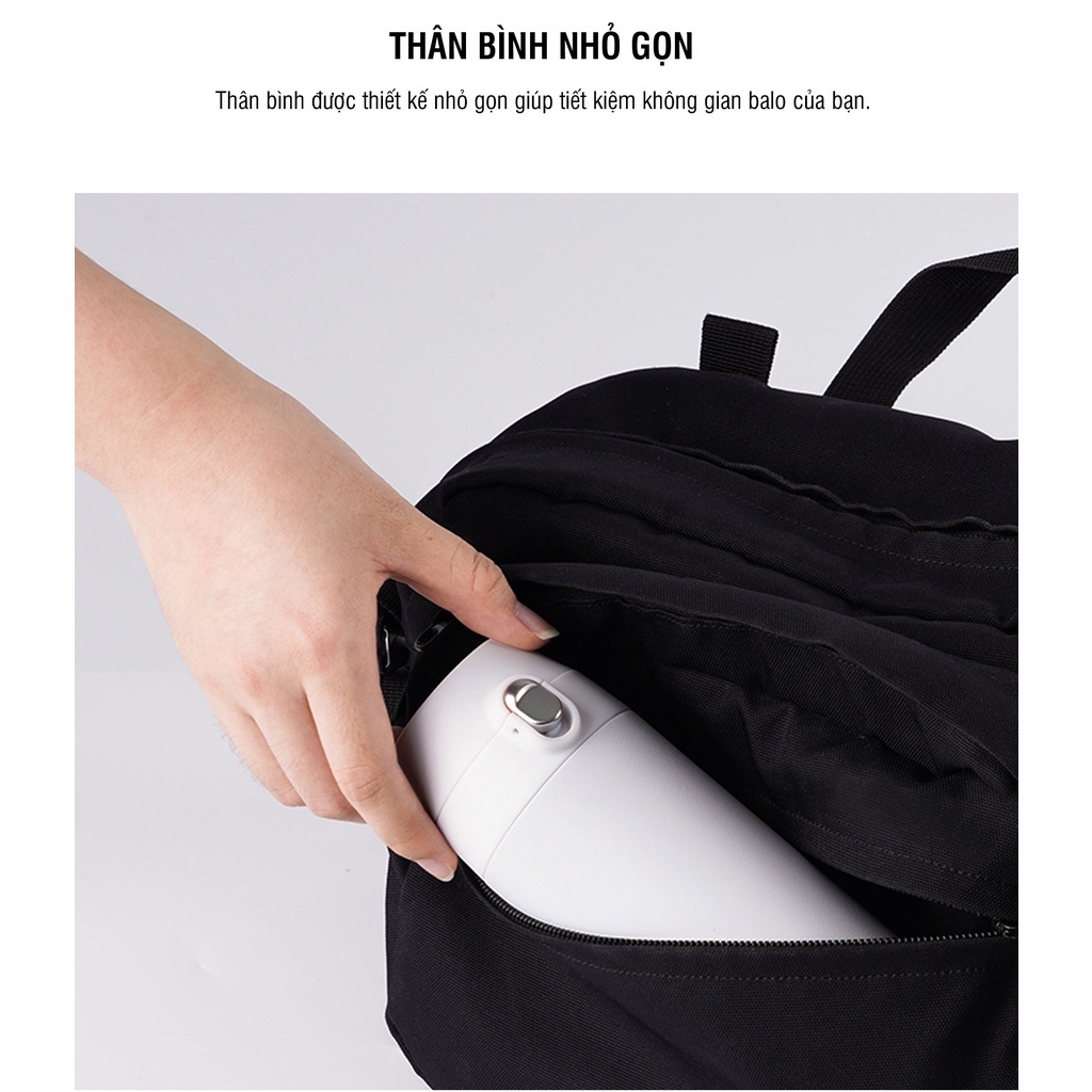 Bình giữ nhiệt Lock&Lock 500ml Featherlight One Touch Tumbler mở nắp một chạm LHC3257 - TRUCANHSG